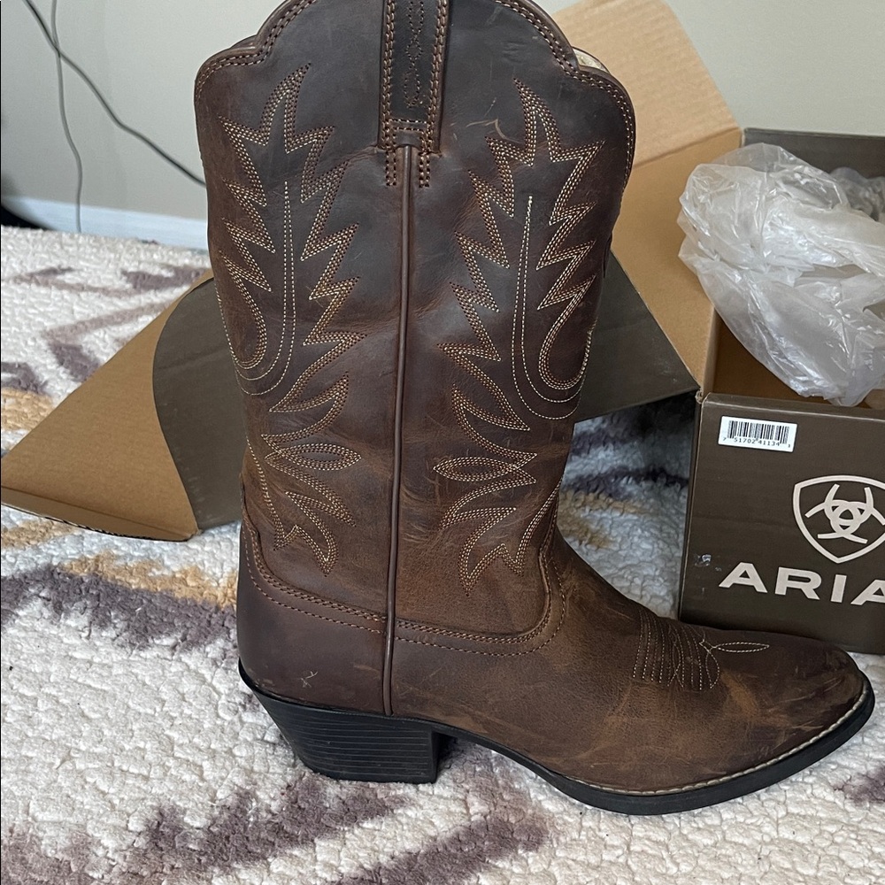 💜Heritage R Toe Western Boot - Picture 7 of 10